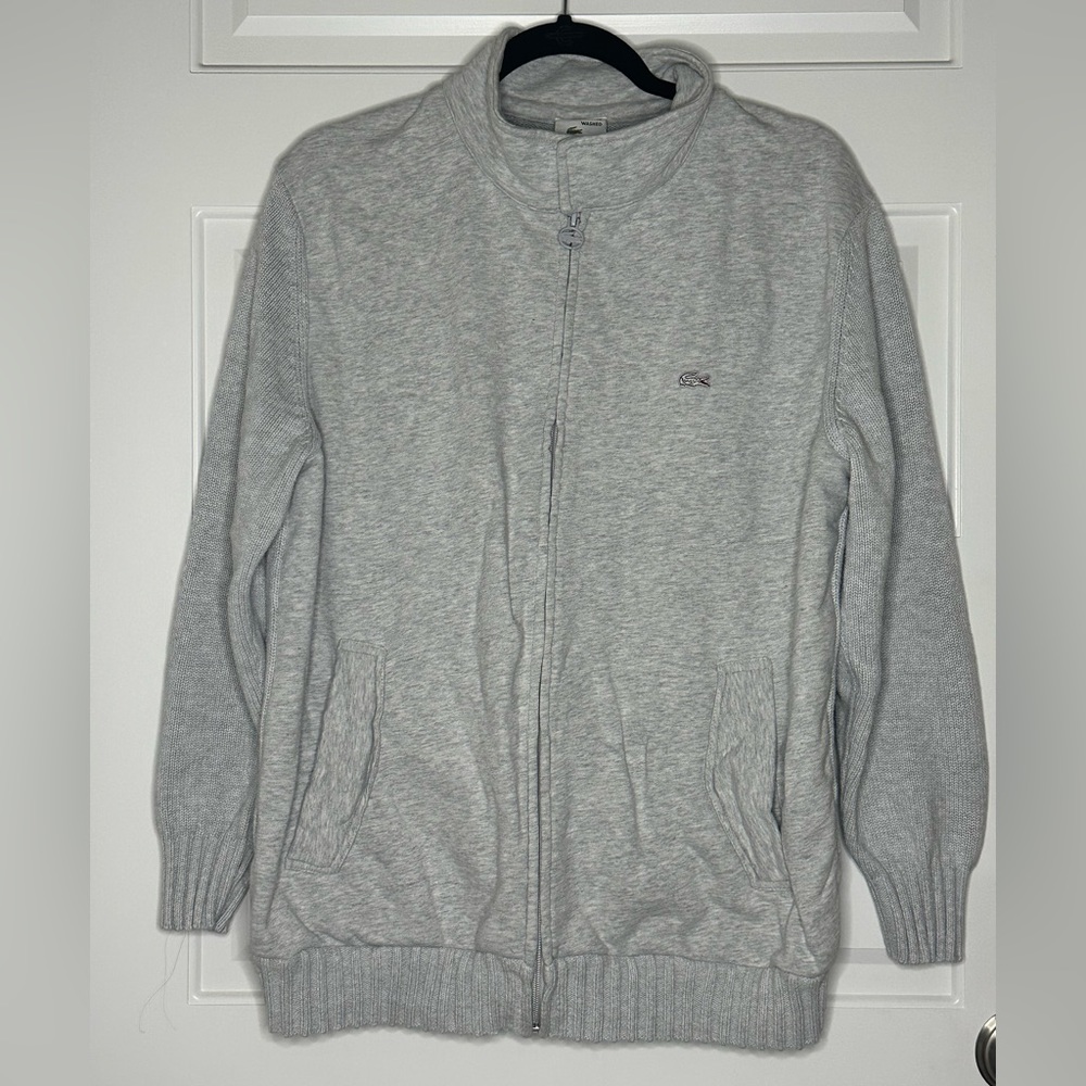 Euc Lacoste knit hoodie men’s 6